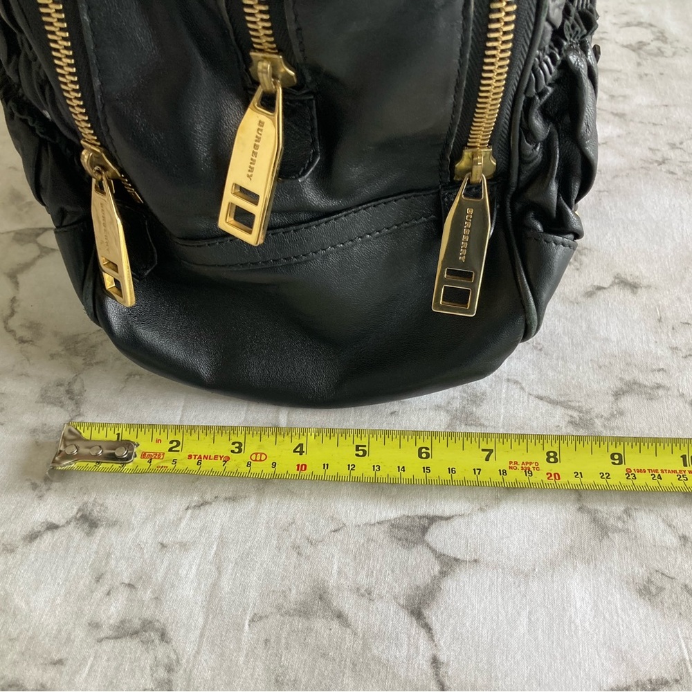 Burberry black gold buckle hardware leather bag - Picture 8 of 16